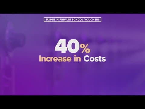 Rise in private school vouchers