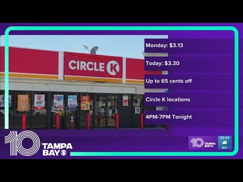 Circle K to offer big gas discount on Thursday amid slight uptick in Florida prices