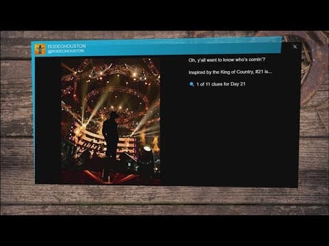 RodeoHouston drops hints about performer in special full-length concert in 2026