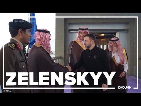 Ukrainian President Zelenskyy arrives in Saudi Arabia to meet prince ahead of summit with US