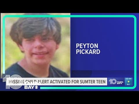 Missing child alert issued for nonverbal 16-year-old in Sumter County