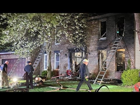 Children among 3 hospitalized after house fire in Dublin