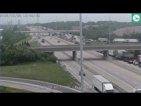 Man struck and killed on I-270 on the west side; driver located after leaving scene