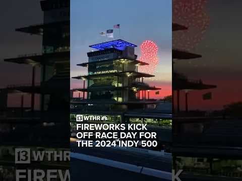 Fireworks kick off race day for the 2024 Indy 500