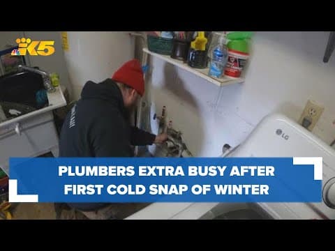 Plumbers staying busy with frozen pipes during first cold snap of season