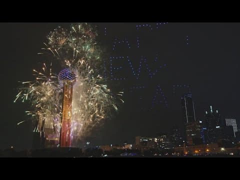 Reunion Tower in Dallas preparing for New Year's Eve celebration