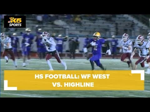 HS FOOTBALL:  WF WEST VS. HIGHLINE