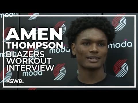 Amen Thompson, Blazers workout interview: 'Guys from Oakland, we go hard'
