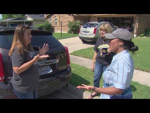 Video shows two women trapped in their car during the Saturday tornado