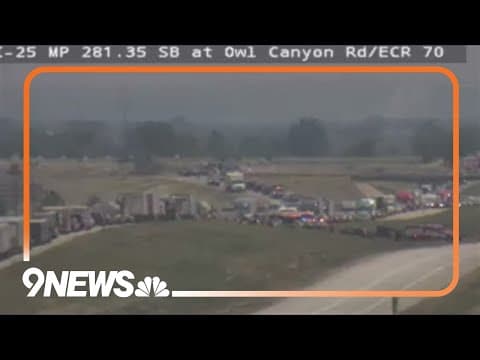 Portion of I-25 in northern Colorado closed after fatal crash