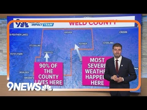 Geography and meteorology affect where severe weather happens in Colorado