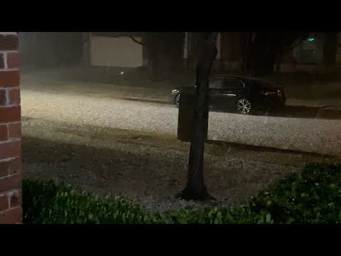 Severe storms bring hail to parts of North Texas