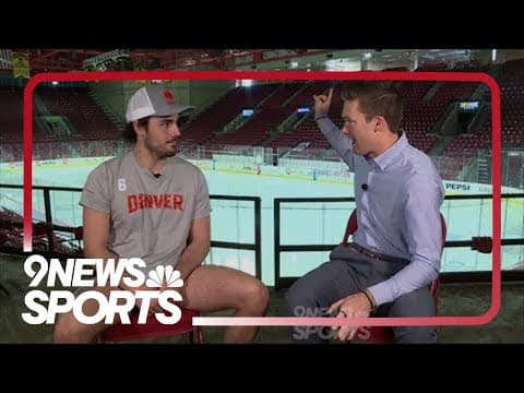 DU hockey captain sits down with 9NEWS ahead of Pioneers' trip to Frozen Four