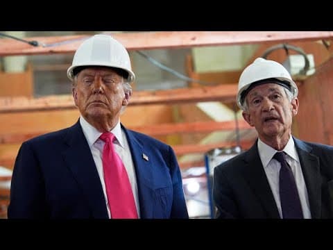 Trump and Powell bicker over cost of Fed building renovations as president visits site