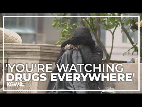 Portland police crack down on drug use hotspot around Central Library