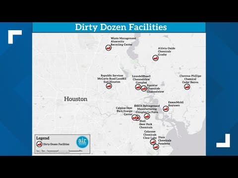 Houston's 'Dirty Dozen' | Report identifies 12 biggest contributors to Houston air pollution