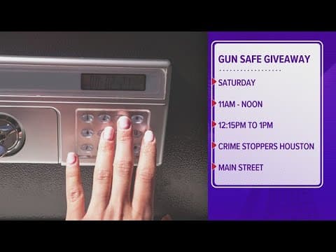 Gun safe giveaway happening in Houston's Midtown