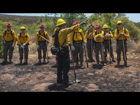 Marine Corps Air Station Miramar firefighters fight flames for San Diego community