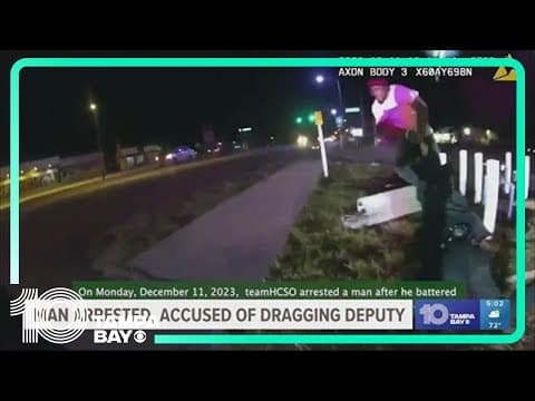 Man arrested, accused of dragging Hillsborough County deputy during arrest