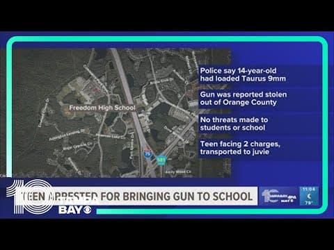 Freedom High student accused of bringing stolen, loaded gun to campus