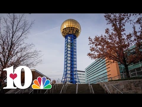Knoxville Sunsphere repainting timelapse