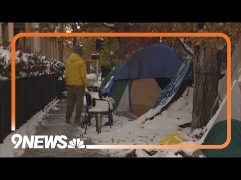 Denver mayor vetoes ban on homeless camp sweeps in freezing conditions