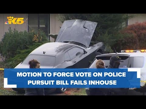 Motion to force vote on police pursuit bill fails in House