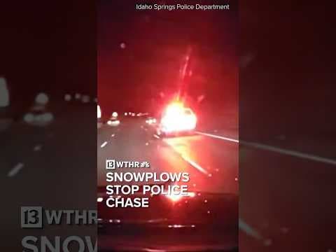 Police chase in Colorado comes to an end thanks to snowplow drivers
