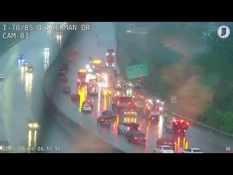 Morning crashes cause major delays on I-70 in central Indiana