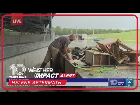 Pasco County residents reflect on Helene damage, begin debris removal