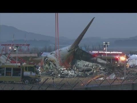 Family members mourn over 100 people killed in a South Korean plane crash