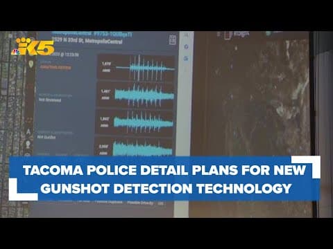Tacoma police to implement gunshot detection technology as part of pilot program