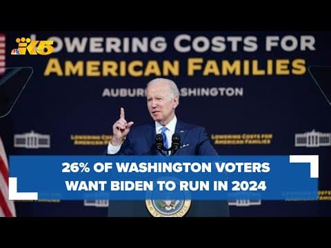 26% of registered Washington voters want President Biden to run for re-election, WA Poll finds