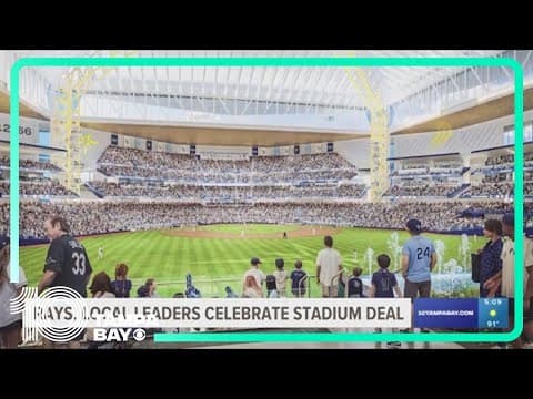 Tampa Bay Rays, local leaders celebrate new stadium deal