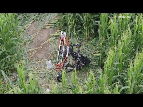 Power paraglider injured in crash in Hancock County