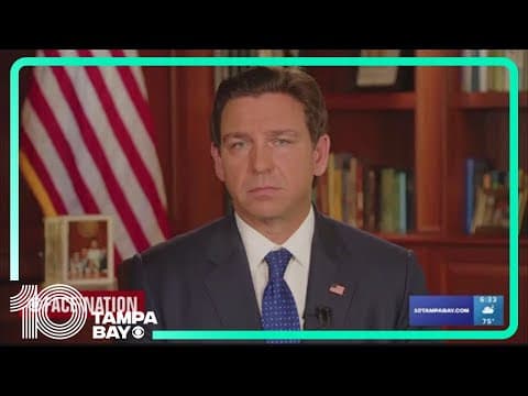 DeSantis says US shouldn't take in Palestinian refugees from Gaza
