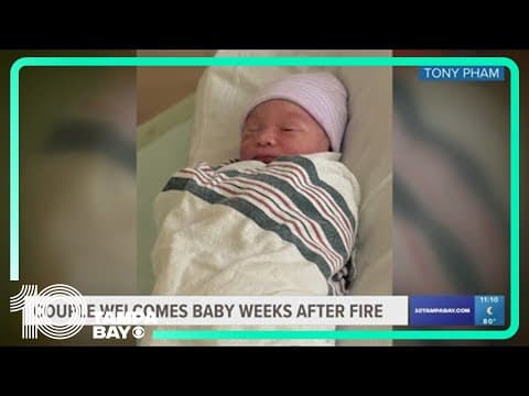 St. Pete couple welcomes baby weeks after house fire