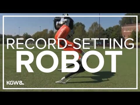 OSU bipedal robot now in the Guinness Book of World Records