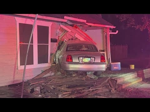North Texas mom narrowly avoids car that crashed into her home; neighbor charged with DWI