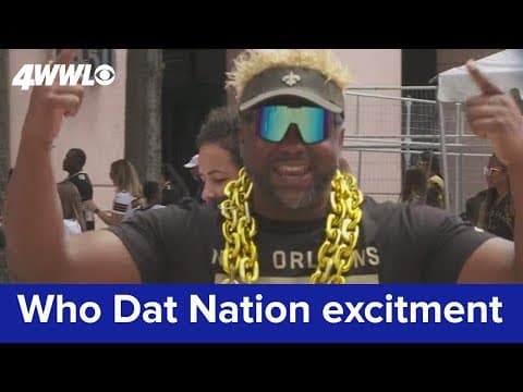 Saints preseason fans cheer on team under upgraded Superdome