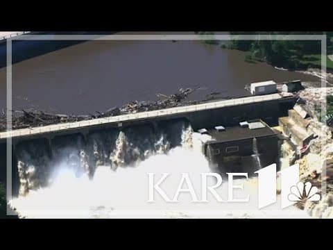 Floodwaters threaten Rapidan Dam in Blue Earth County