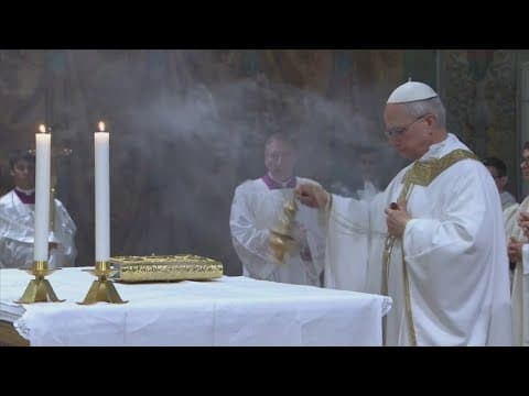 Pope Leo XIV celebrates first Mass at Sistine Chapel