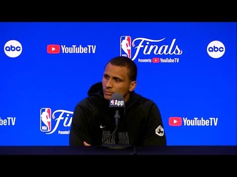 Boston Celtics coach Joe Mazzulla pre-game press conference NBA Finals Game 1