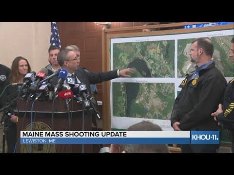 Maine authorities give update on manhunt for suspected gunman in Lewiston mass shooting