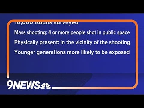 Nearly 1 in 15 U.S. adults have been at the scene of a mass shooting