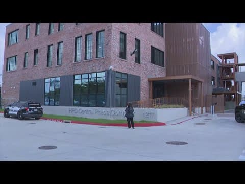 Houston police department opens new central patrol station in renovated century-old downtown buildin