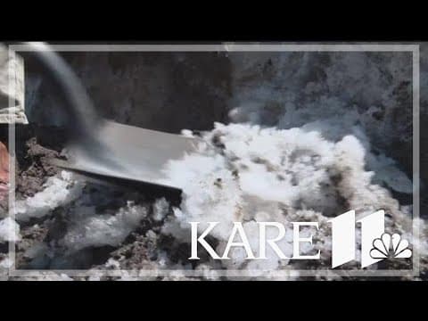 Snow pile still remains at MSP