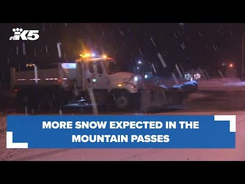 More snow expected in the passes today