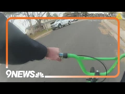 'Did you see a guy on a scooter?' | Officer on kid's bike chases suspect