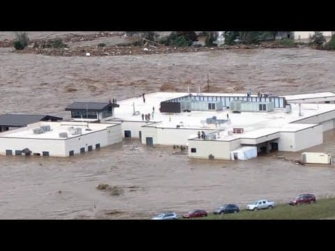 Tropical Storm Helene | Residents wait for rescue on hospital roof in Tennessee